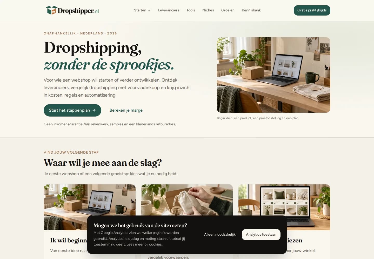 Echte website: Dropshipper.nl